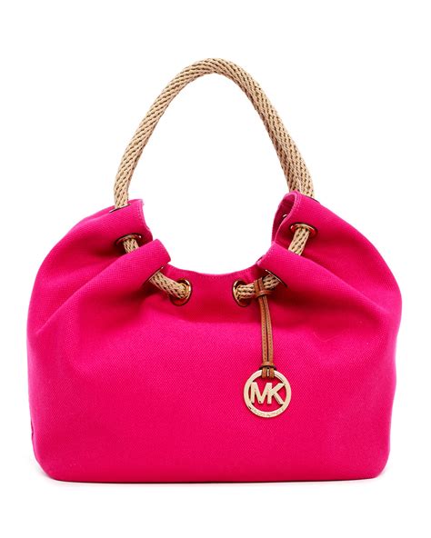 michael kors pink bag|michael kors large pink tote.